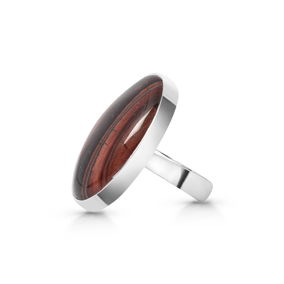 Red Tiger Eye Adjustable Ring-(RTE-R-6.)