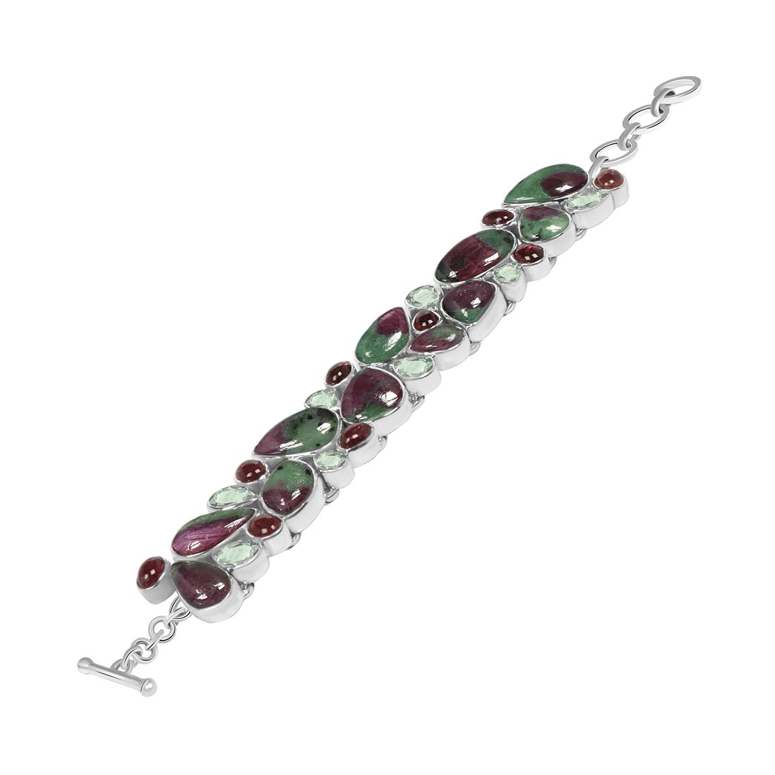 Ruby Zoisite Bracelet-(RZS-B-1)