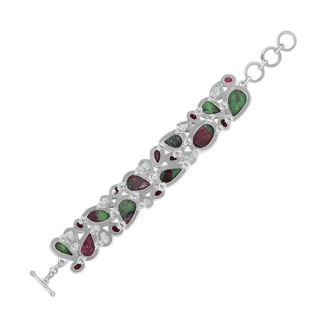 Ruby Zoisite Bracelet-(RZS-B-1)