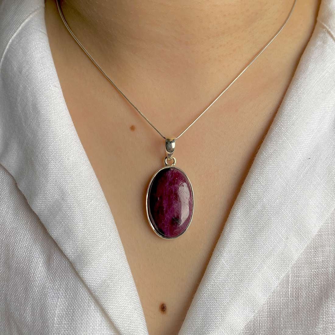 Pink Ruby Zoisite Pendant-(RZS-P-14.)