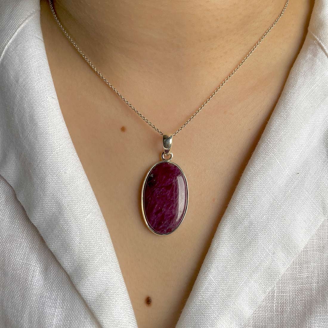 Pink Ruby Zoisite Pendant-(RZS-P-16.)