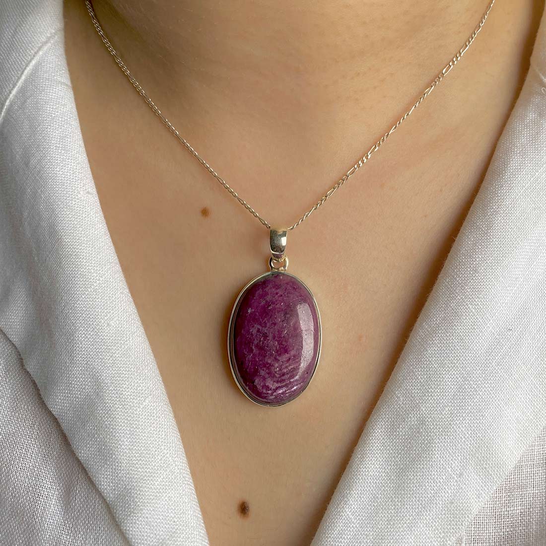 Pink Ruby Zoisite Pendant-(RZS-P-18.)