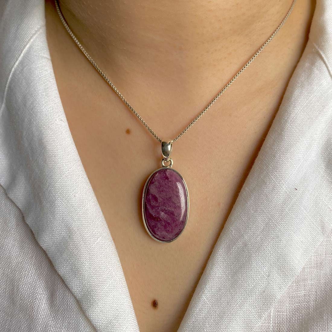 Pink Ruby Zoisite Pendant-(RZS-P-19.)