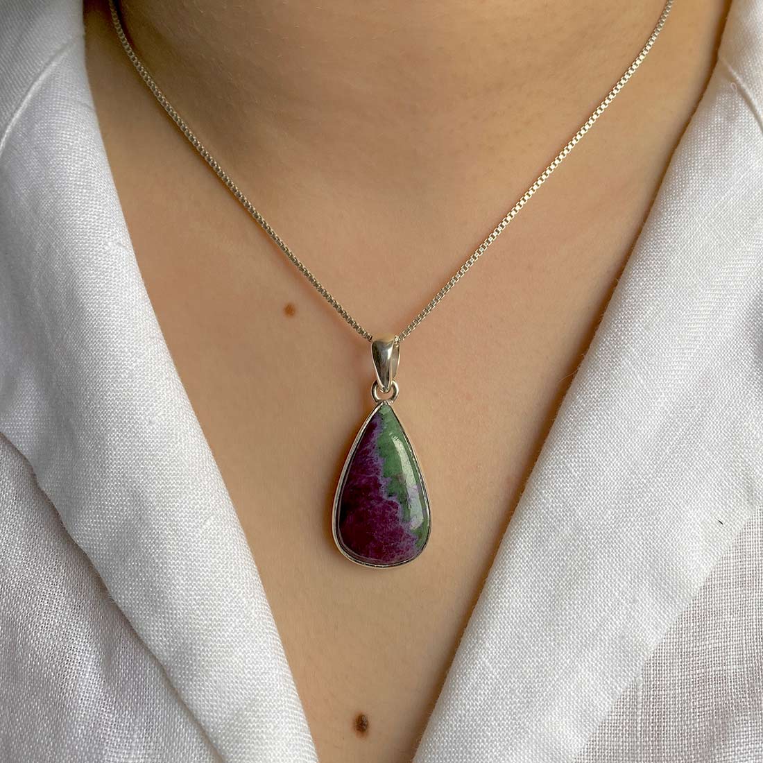 Ruby Zoisite Pendant-(RZS-P-33.)