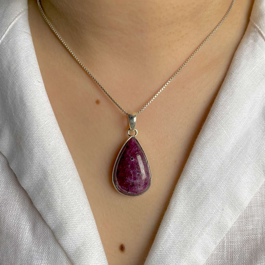 Pink Ruby Zoisite Pendant-(RZS-P-6.)