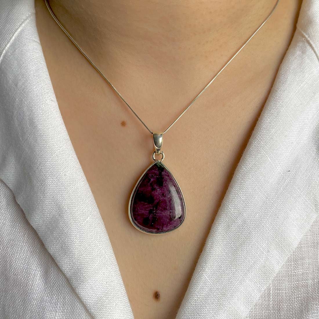 Pink Ruby Zoisite Pendant-(RZS-P-9.)