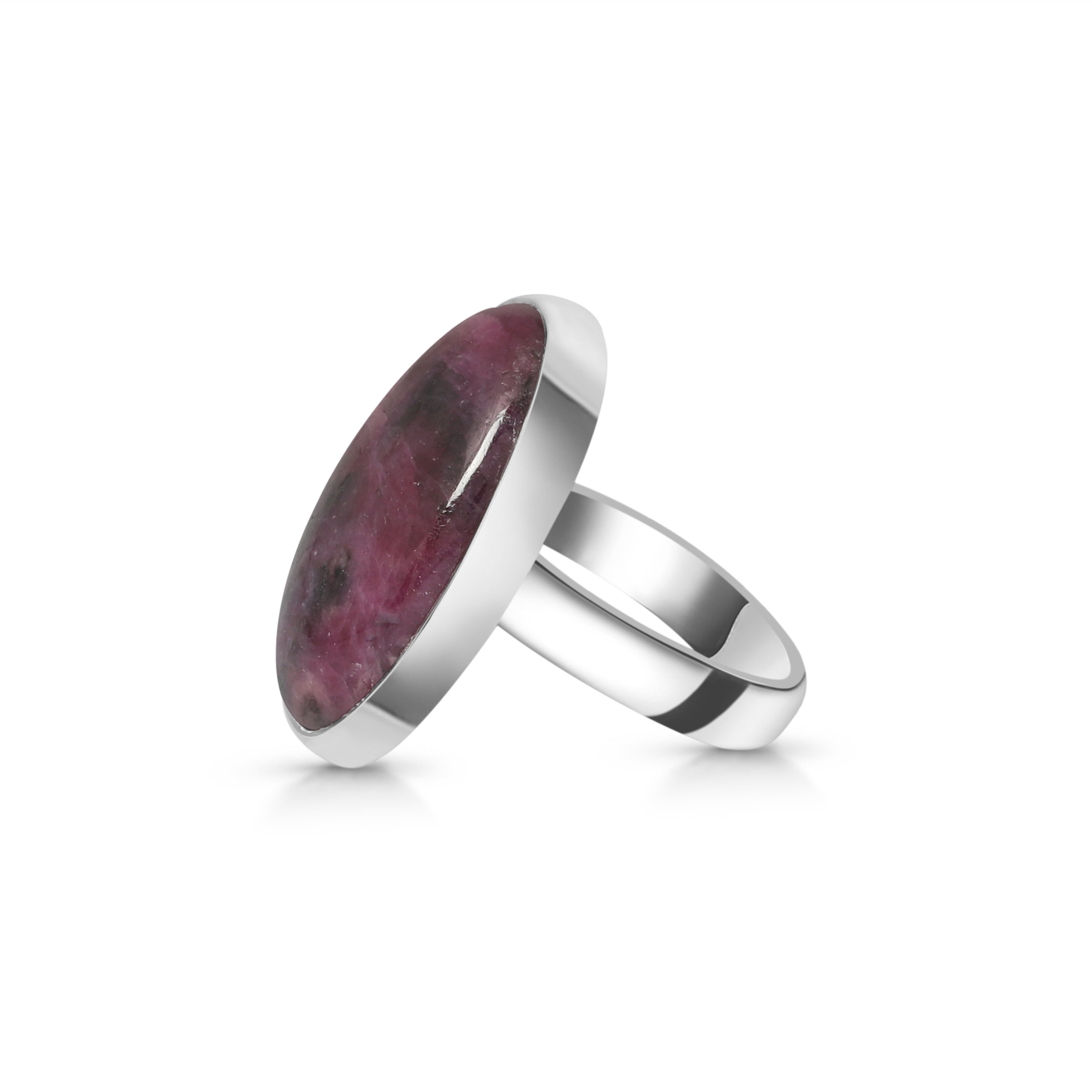 Pink Ruby Zoisite Adjustable Ring-(RZS-R-1.)