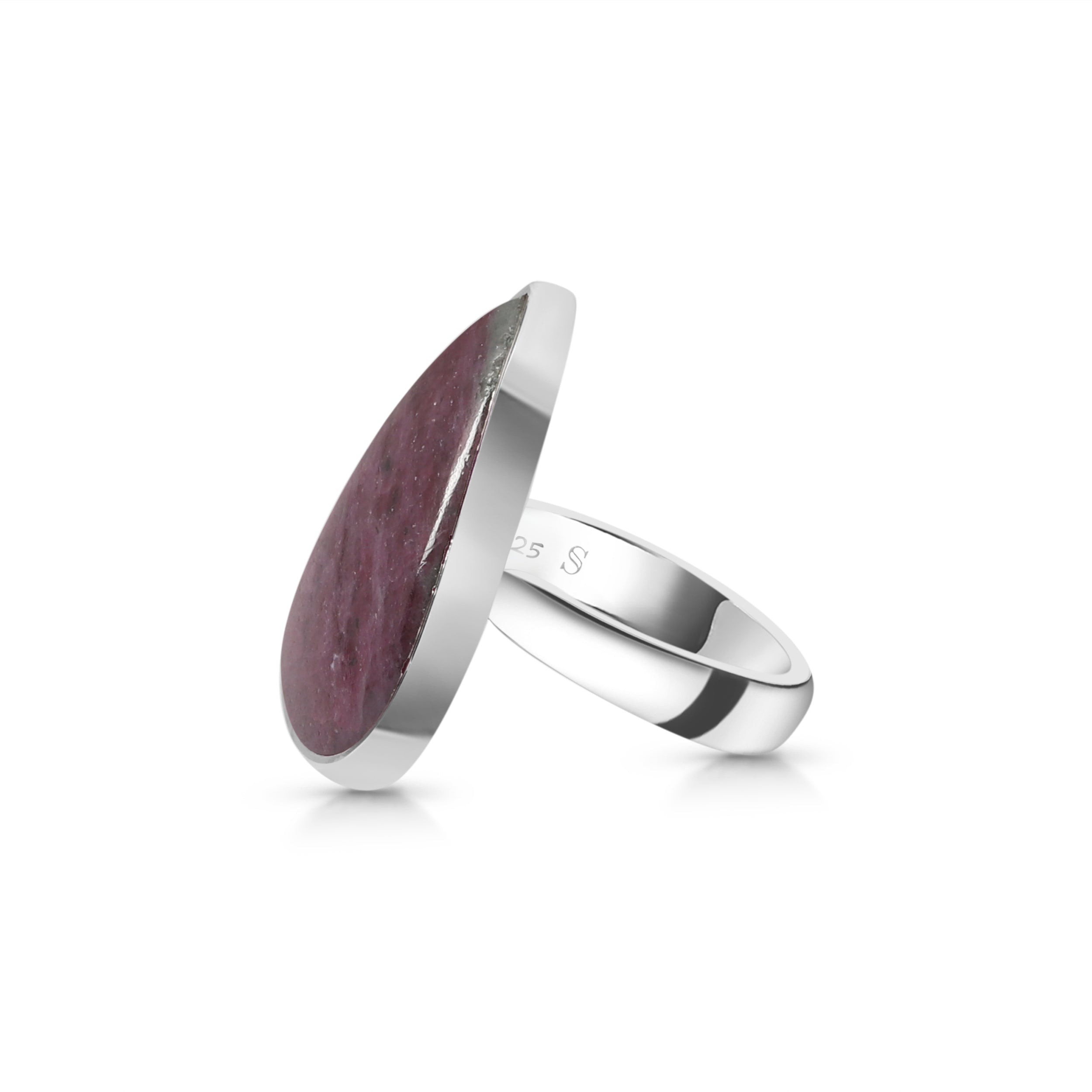 Pink Ruby Zoisite Adjustable Ring-(RZS-R-12.)