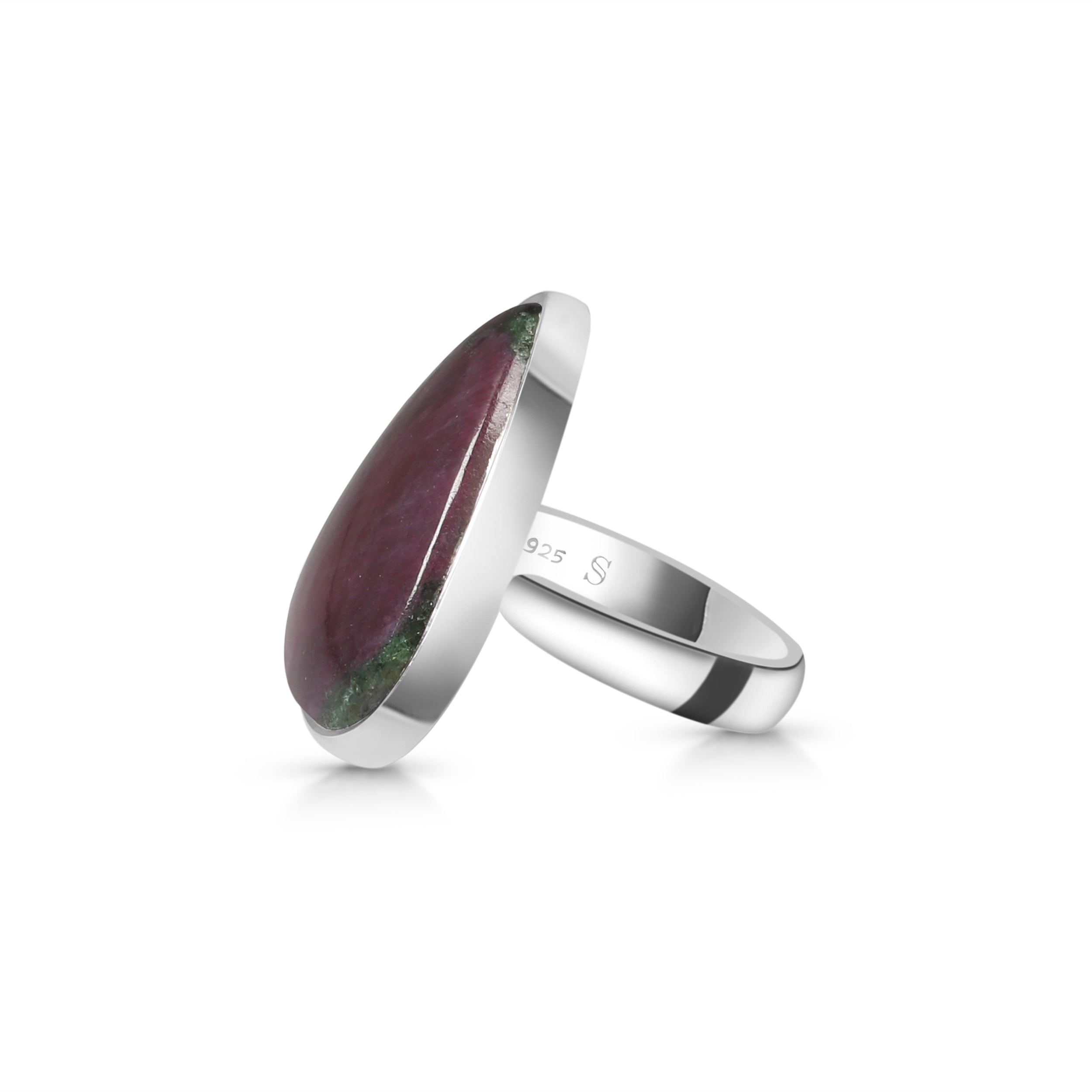 Pink Ruby Zoisite Adjustable Ring-(RZS-R-20.)