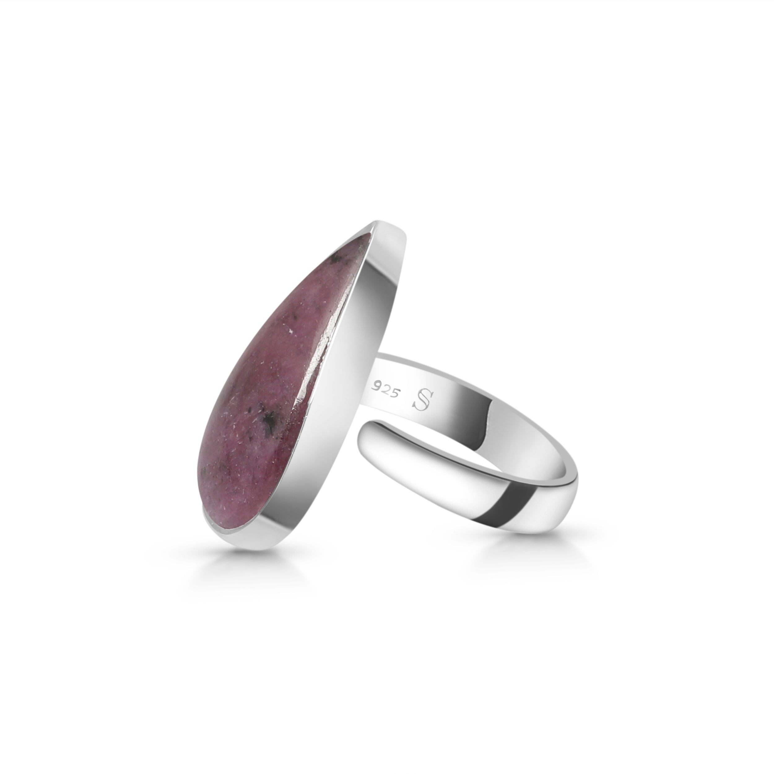 Pink Ruby Zoisite Adjustable Ring-(RZS-R-26.)