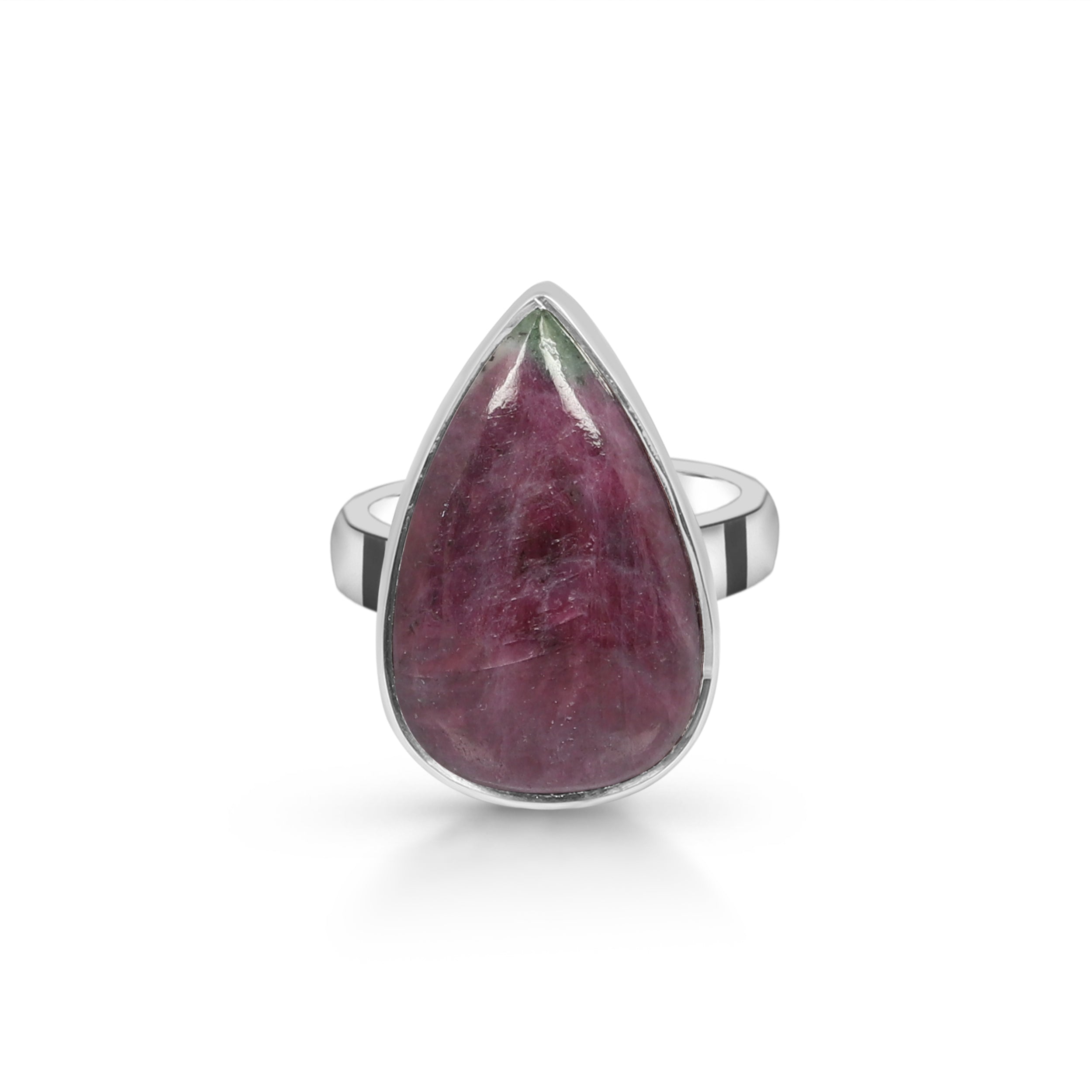 Pink Ruby Zoisite Adjustable Ring-(RZS-R-3.)