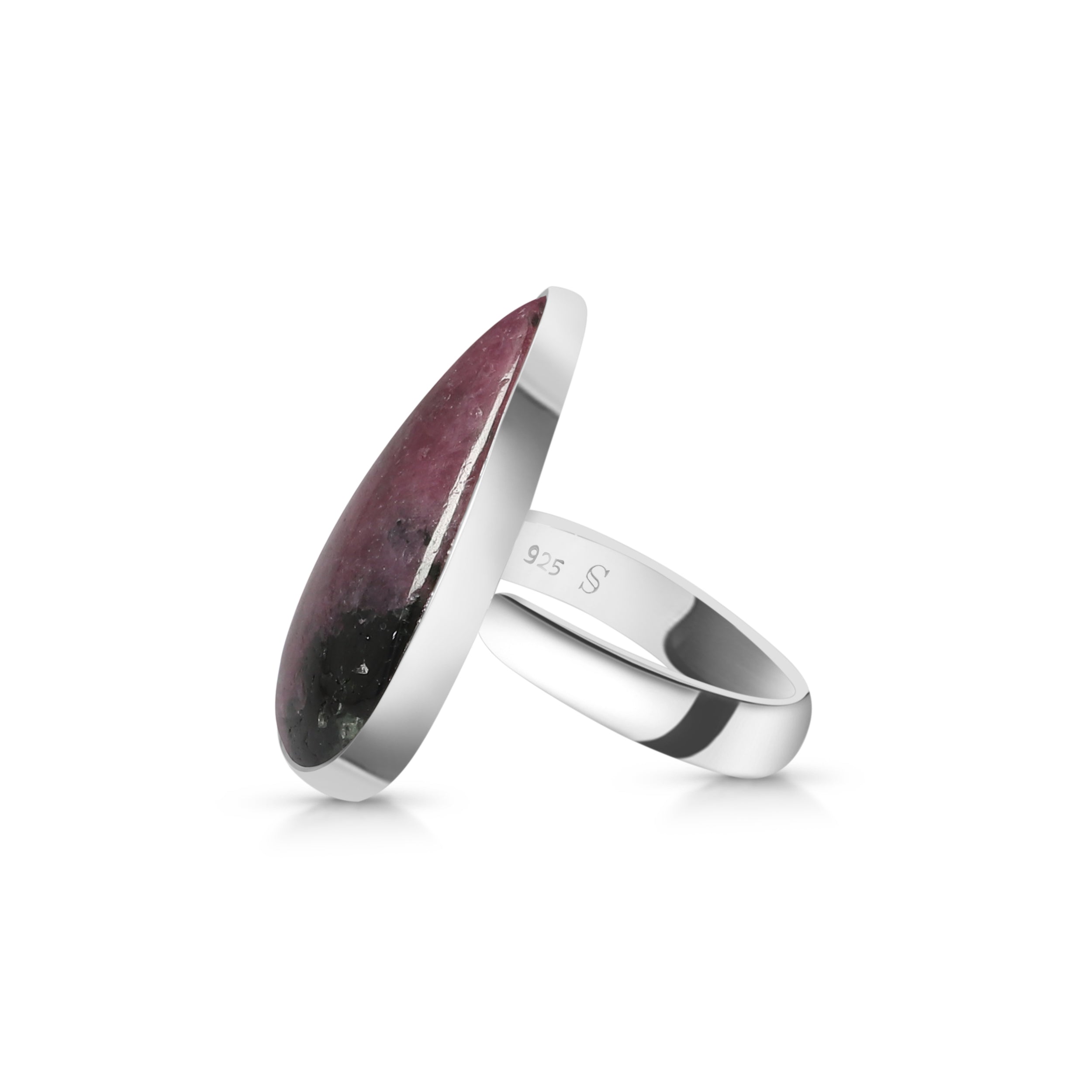 Pink Ruby Zoisite Adjustable Ring-(RZS-R-35.)