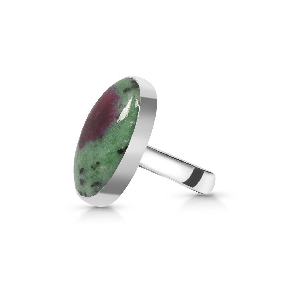 Ruby Zoisite Adjustable Ring-(RZS-R-37)