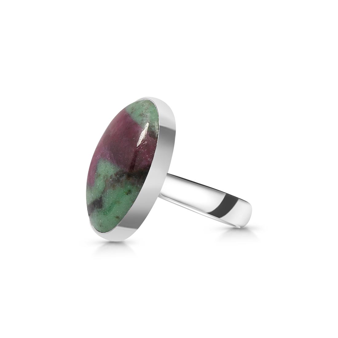 Ruby Zoisite Adjustable Ring-(RZS-R-39)