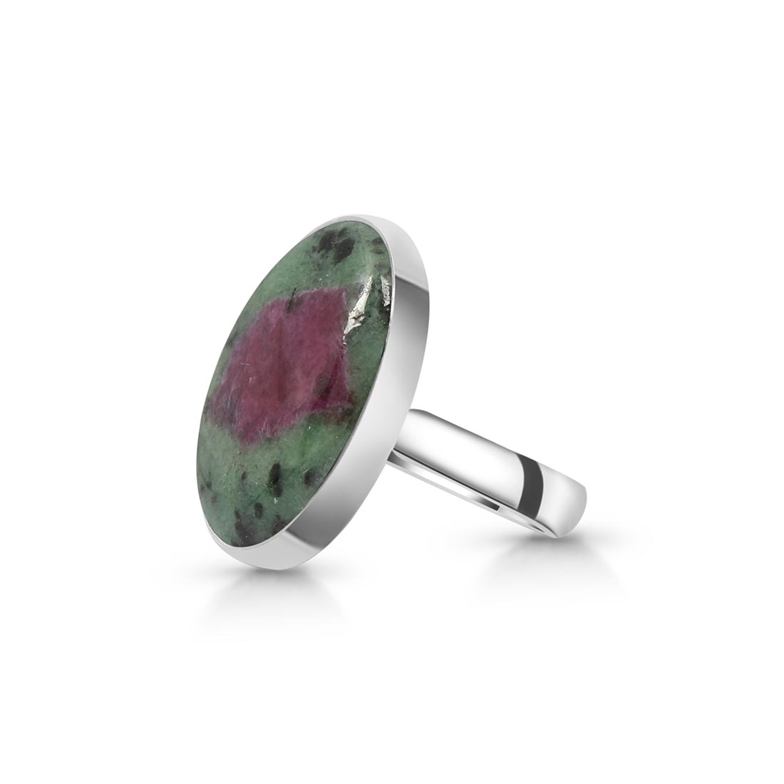 Ruby Zoisite Adjustable Ring-(RZS-R-42)