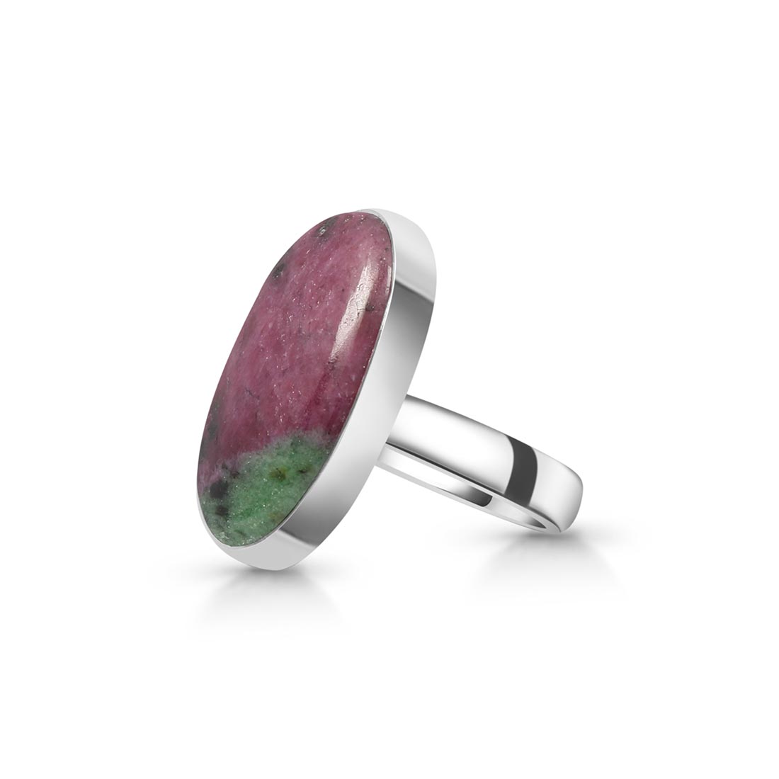 Ruby Zoisite Adjustable Ring-(RZS-R-43)