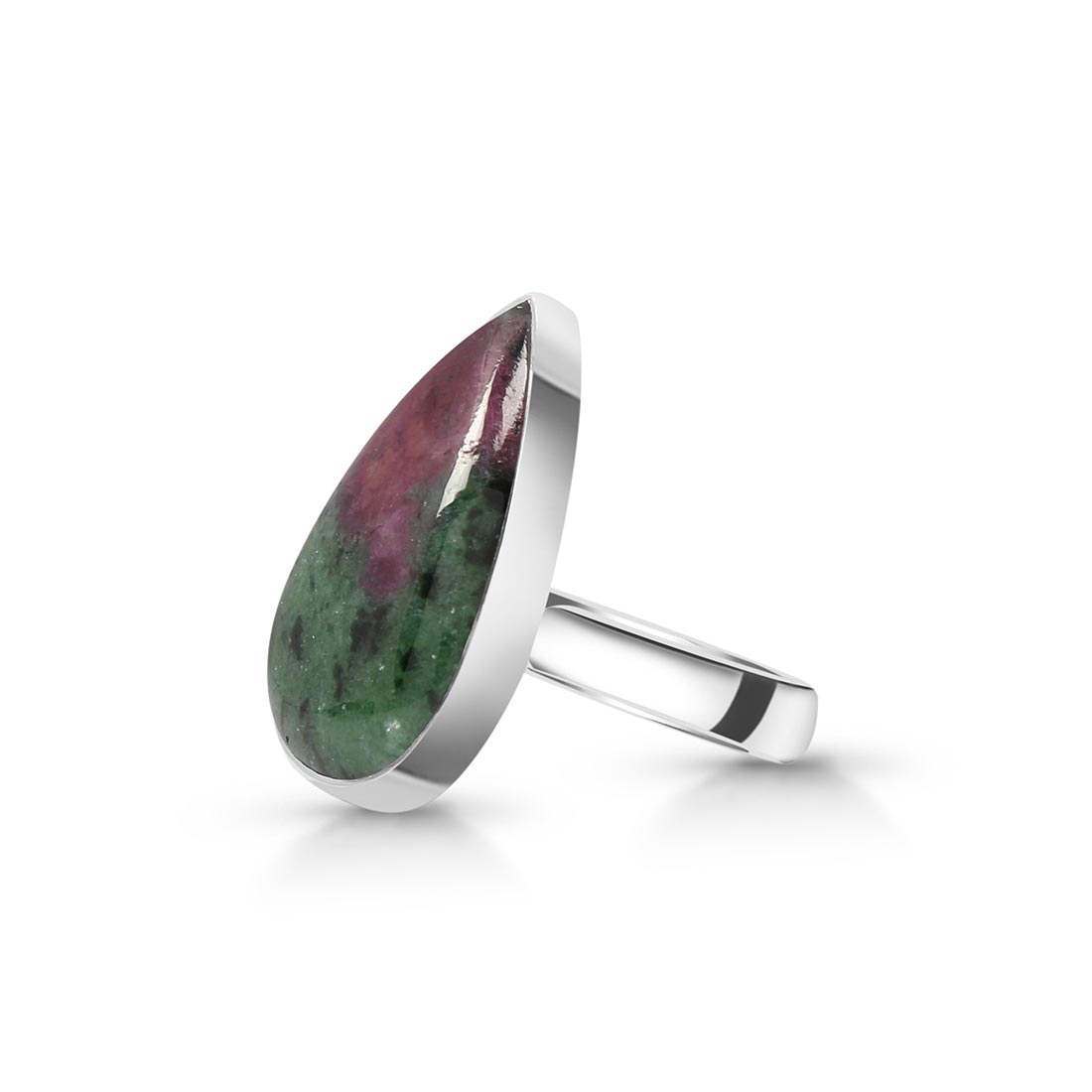 Ruby Zoisite Adjustable Ring-(RZS-R-45)