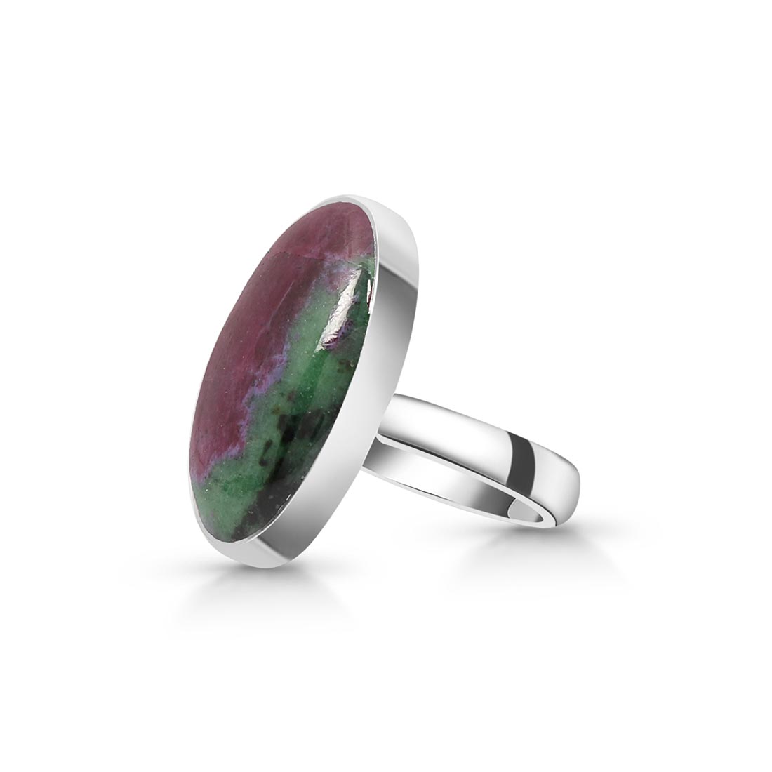 Ruby Zoisite Adjustable Ring-(RZS-R-46)