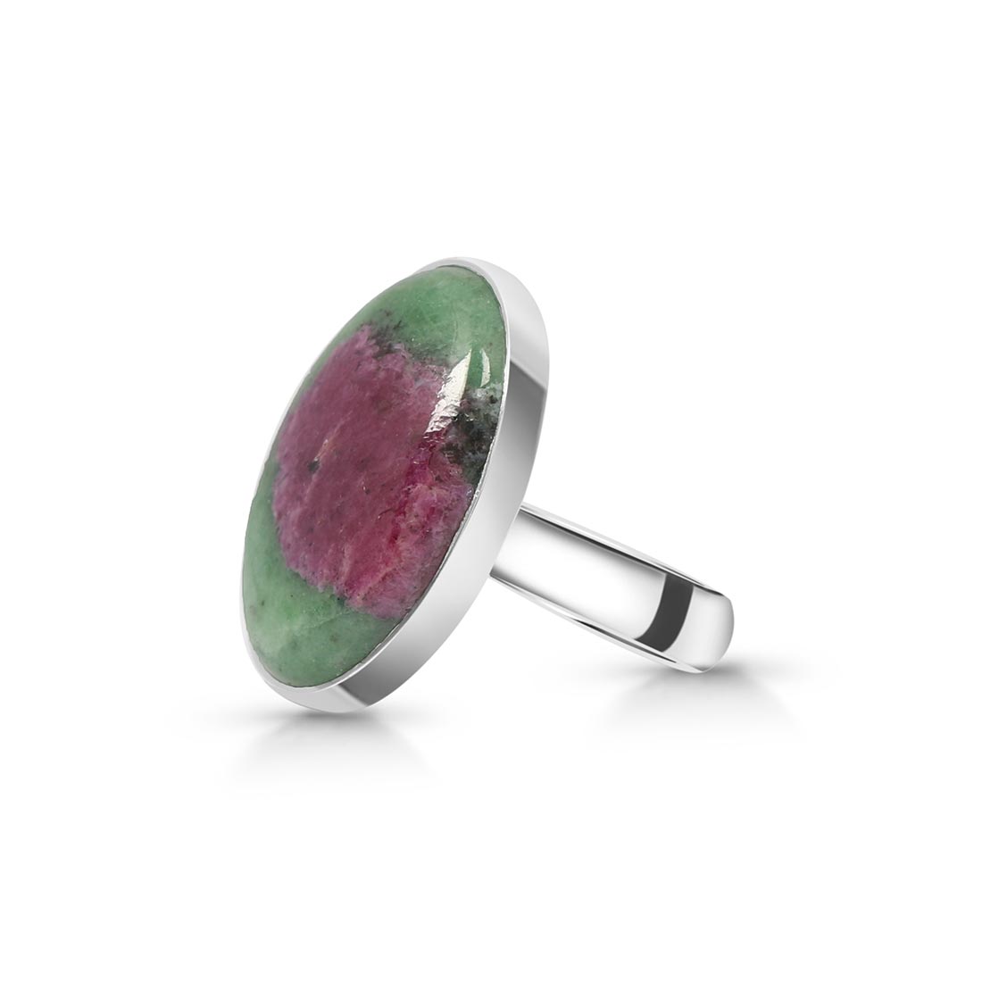 Ruby Zoisite Adjustable Ring-(RZS-R-47)