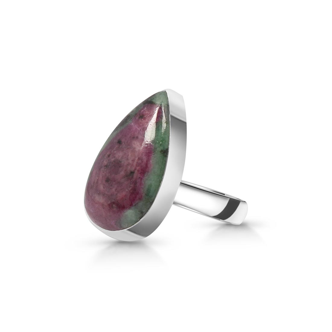 Ruby Zoisite Adjustable Ring-(RZS-R-48)