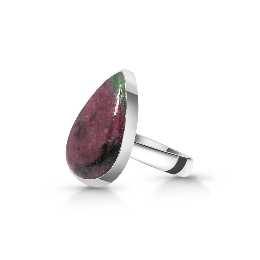 Ruby Zoisite Adjustable Ring-(RZS-R-51)