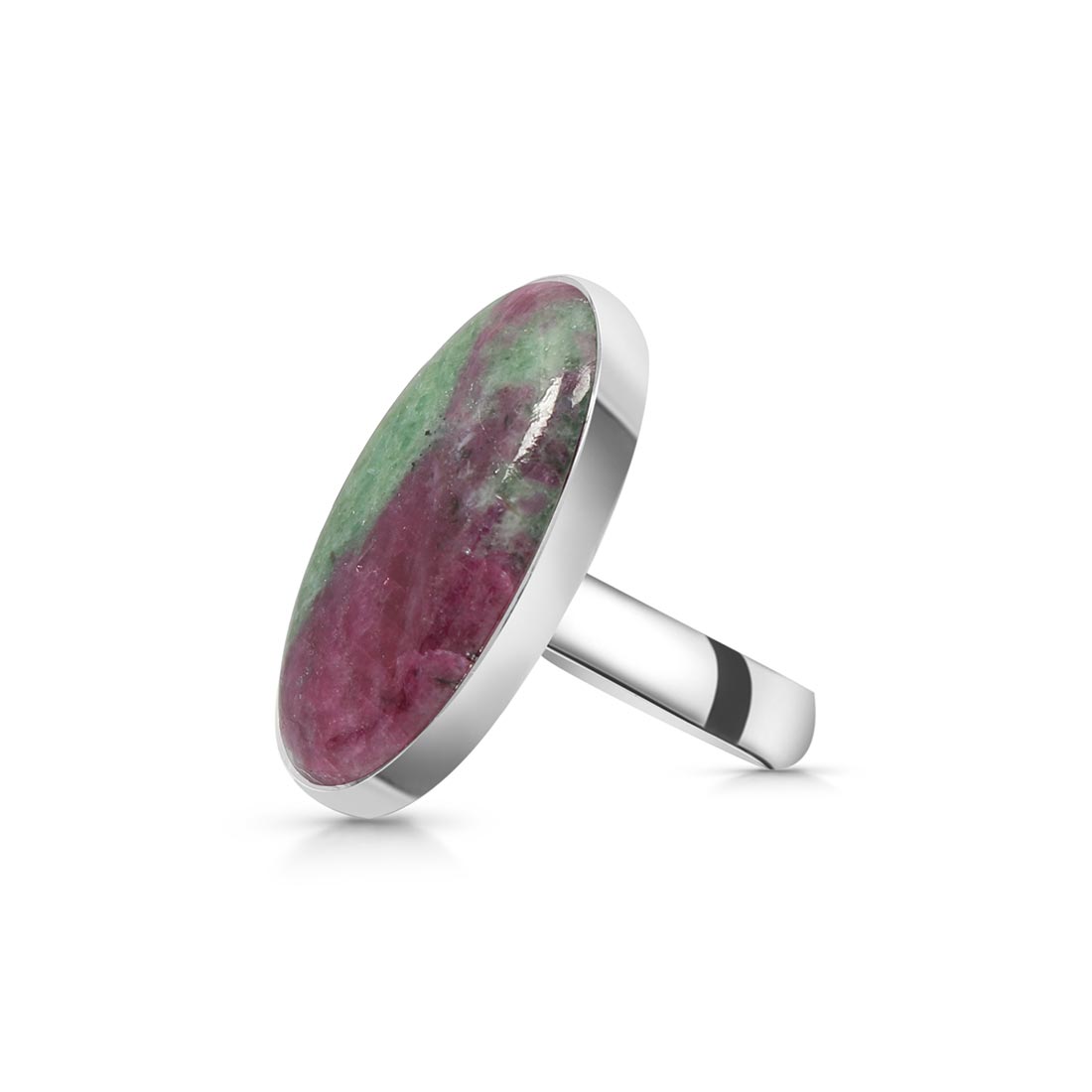 Ruby Zoisite Adjustable Ring-(RZS-R-56)