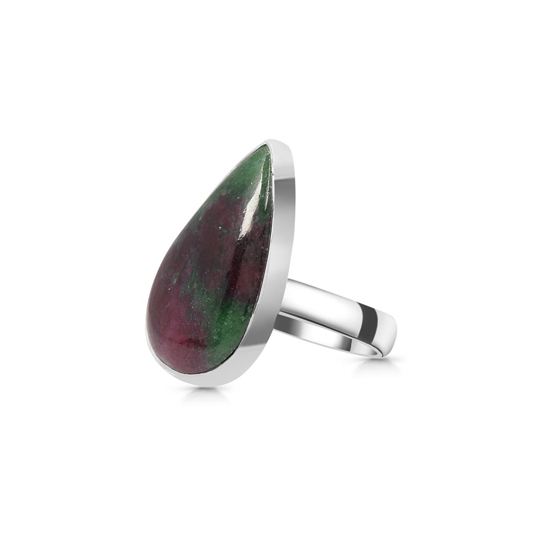 Ruby Zoisite Adjustable Ring-(RZS-R-60)