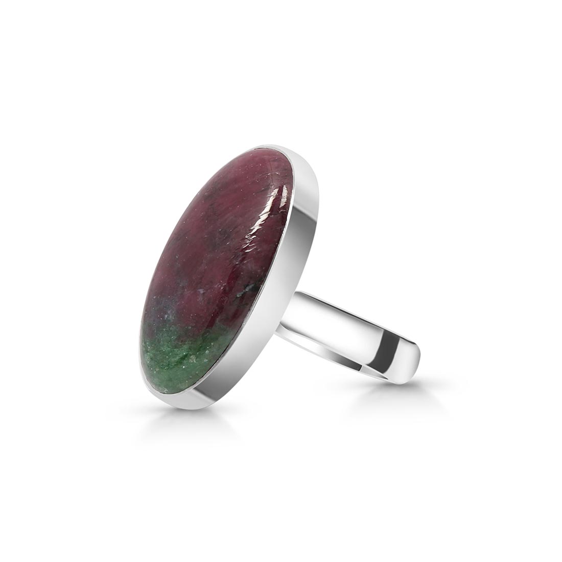 Ruby Zoisite Adjustable Ring-(RZS-R-62)