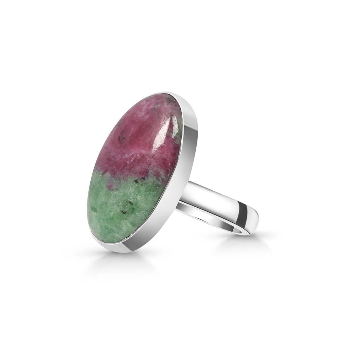 Ruby Zoisite Adjustable Ring-(RZS-R-63)