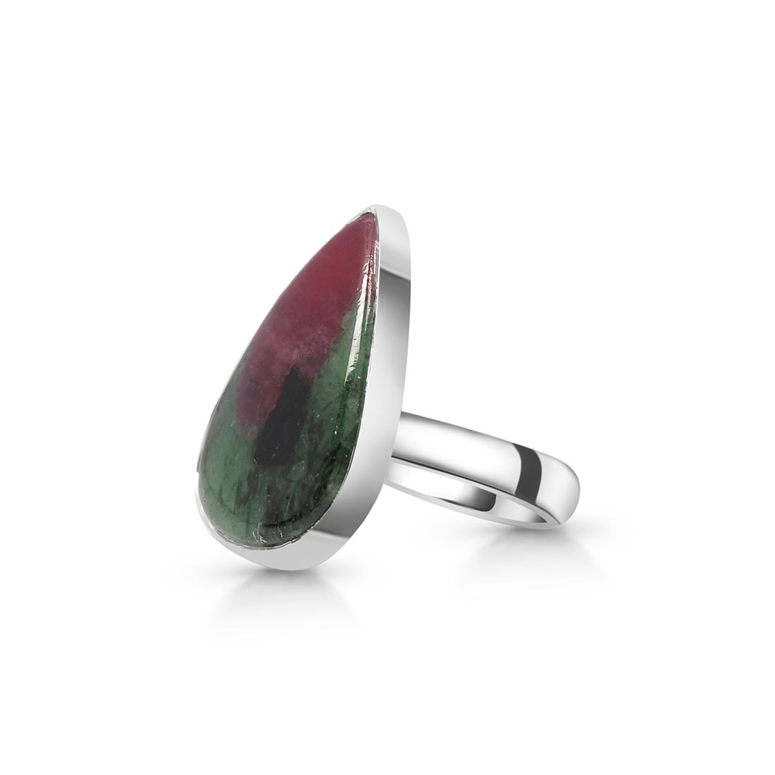 Ruby Zoisite Adjustable Ring-(RZS-R-67)