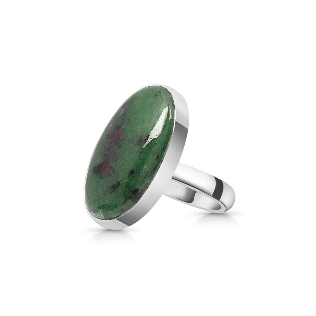 Ruby Zoisite Adjustable Ring-(RZS-R-71)