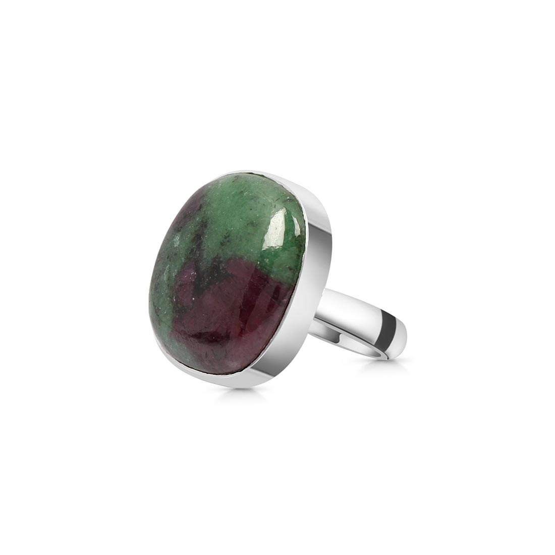 Ruby Zoisite Adjustable Ring-(RZS-R-72)