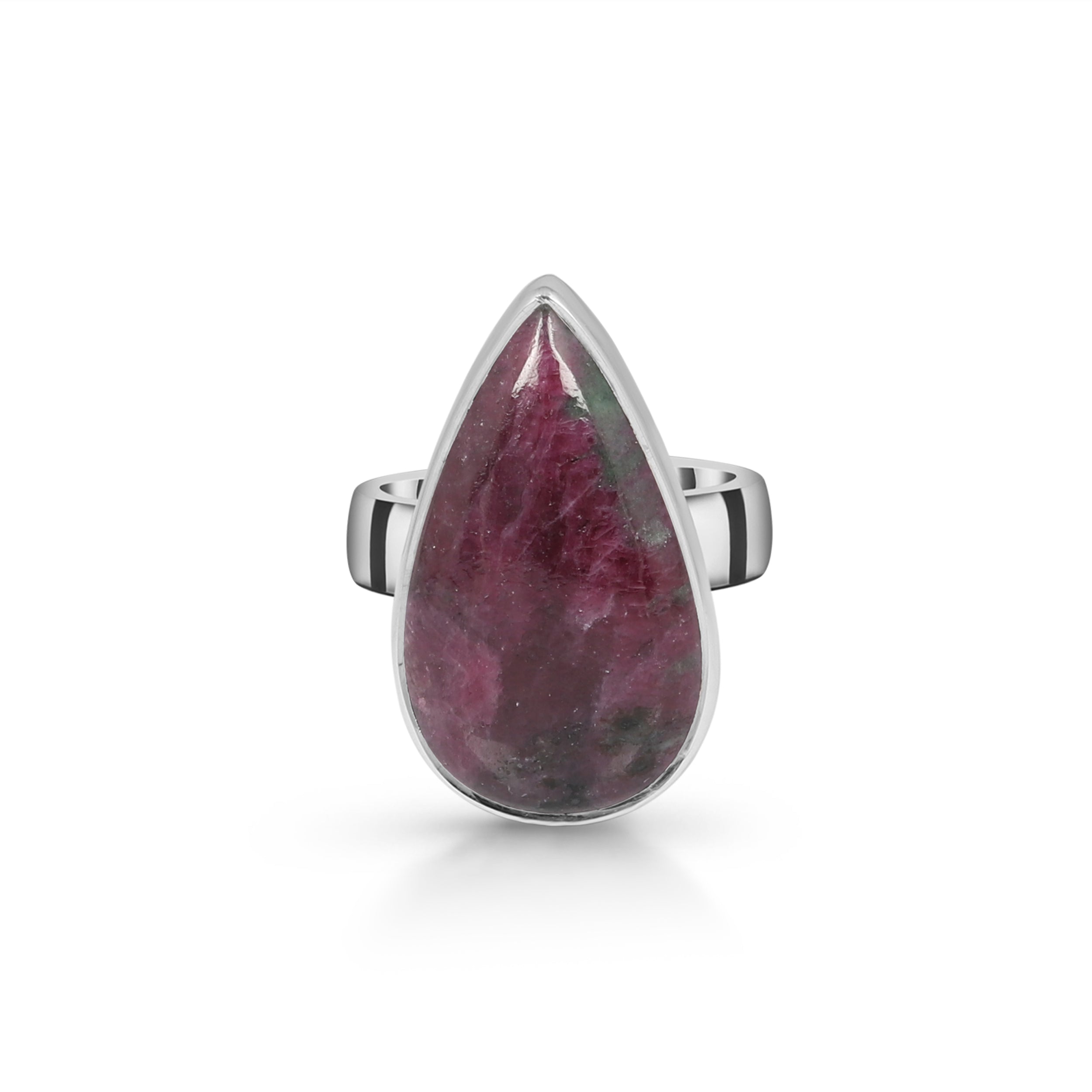 Pink Ruby Zoisite Adjustable Ring-(RZS-R-9.)