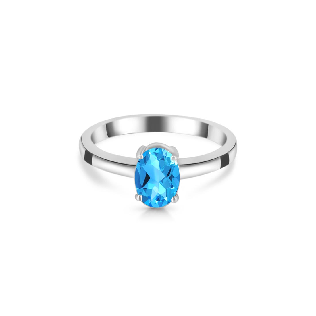 Swiss Blue Topaz Ring-(SBTZ-SR-242.)