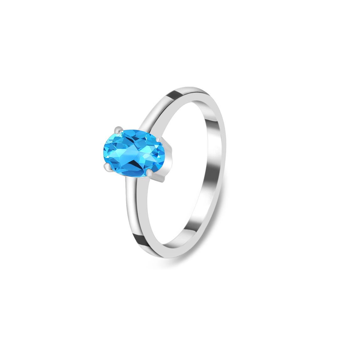 Swiss Blue Topaz Ring-(SBTZ-SR-242.)