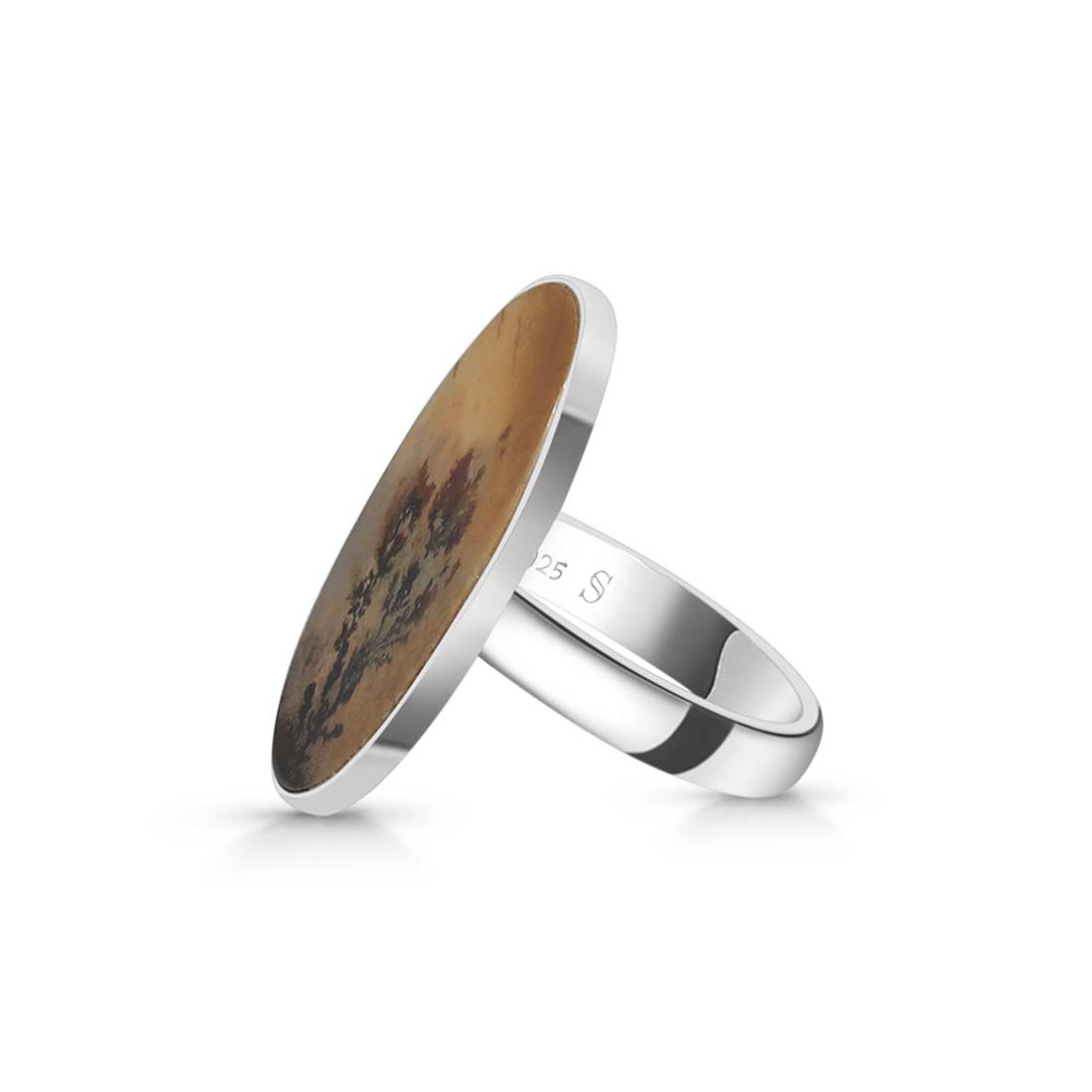 Scenic Agate Adjustable Ring-(SCA-R-4.)