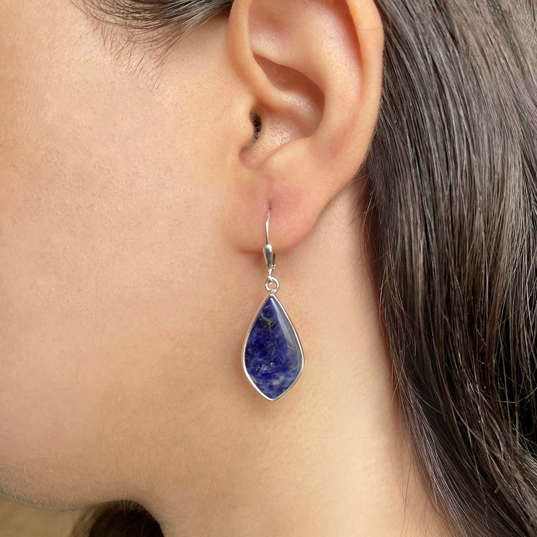 Sodalite Earring-(SDL-E-10.)