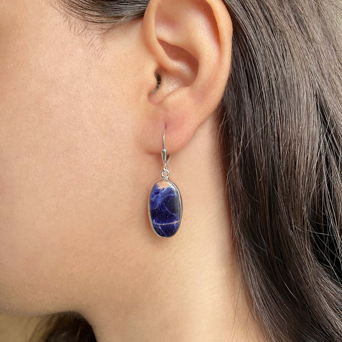 Sodalite Earring-(SDL-E-11.)