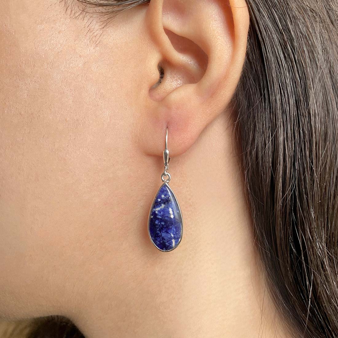 Sodalite Earring-(SDL-E-12.)