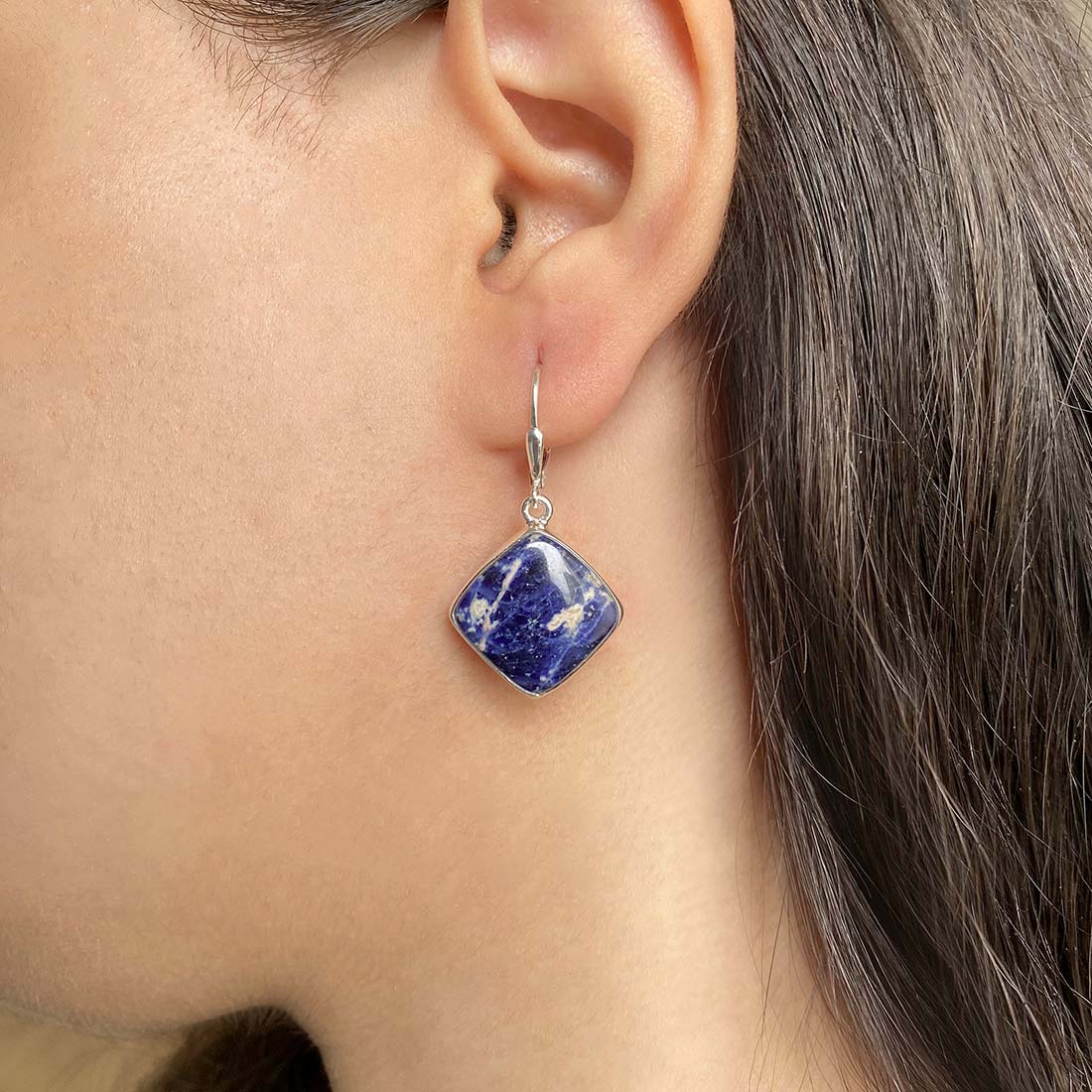 Sodalite Earring-(SDL-E-14.)