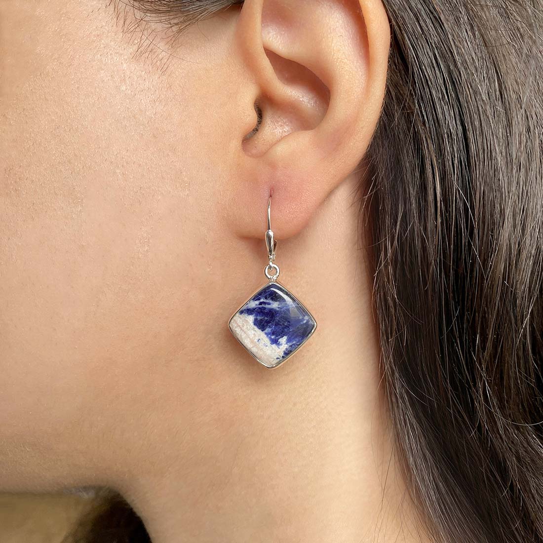 Sodalite Earring-(SDL-E-15.)