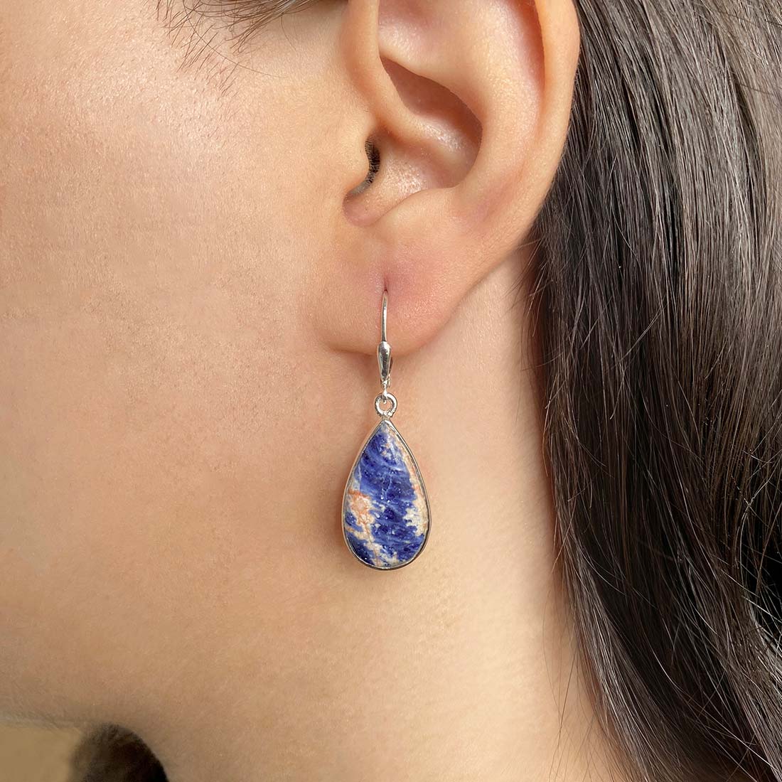 Sodalite Earring-(SDL-E-16.)