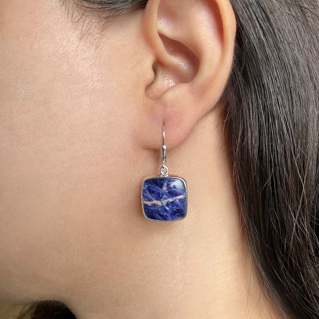 Sodalite Earring-(SDL-E-17.)