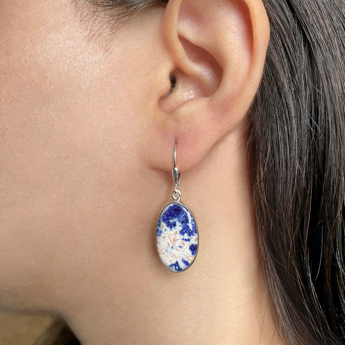 Sodalite Earring-(SDL-E-18.)