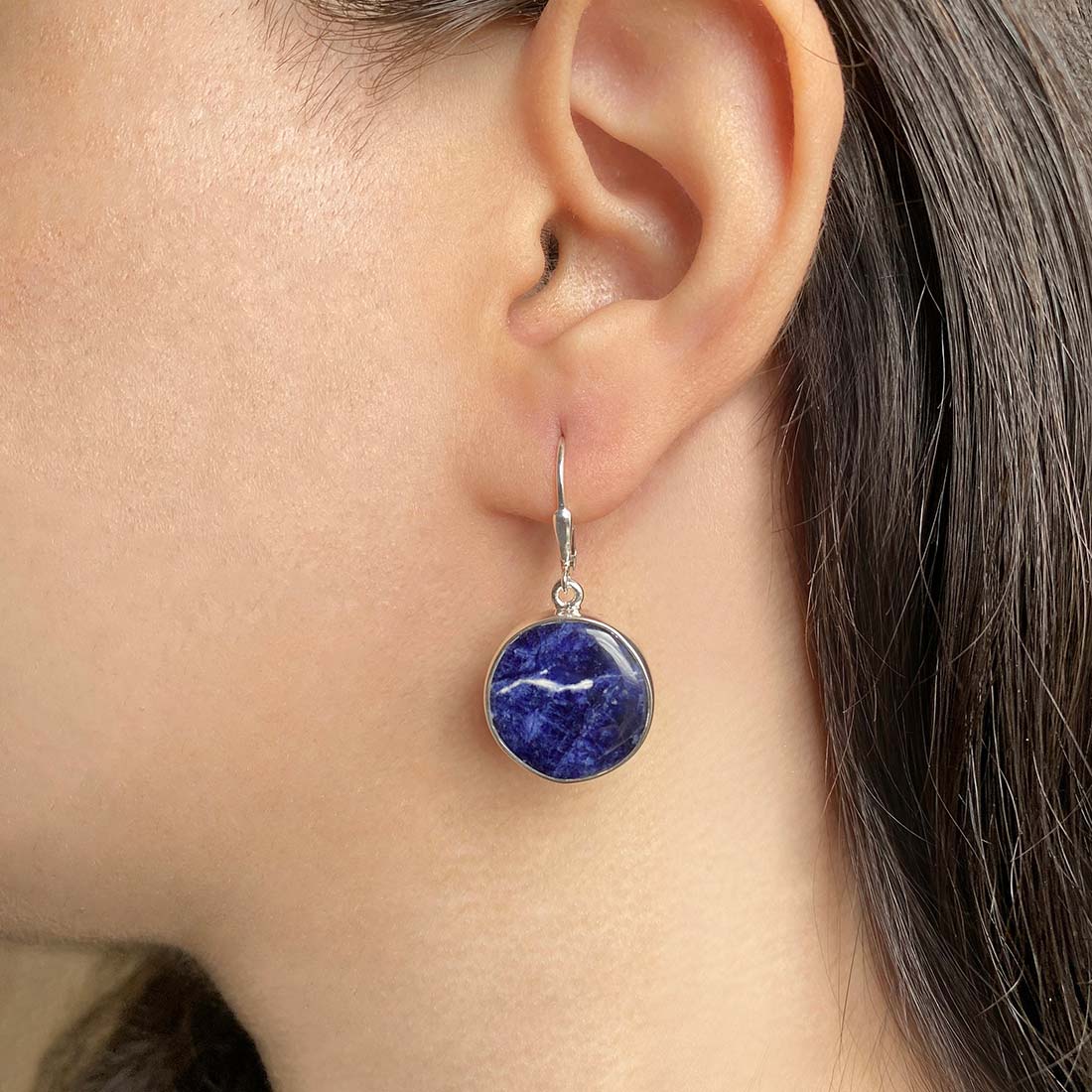 Sodalite Earring-(SDL-E-19.)