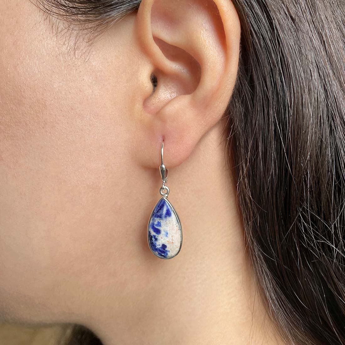 Sodalite Earring-(SDL-E-2.)