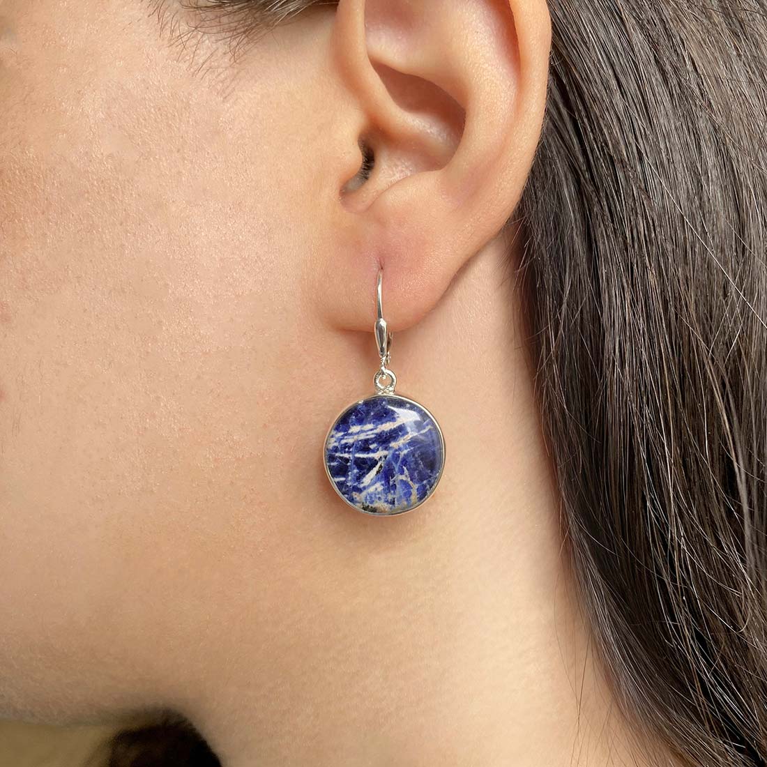 Sodalite Earring-(SDL-E-21.)