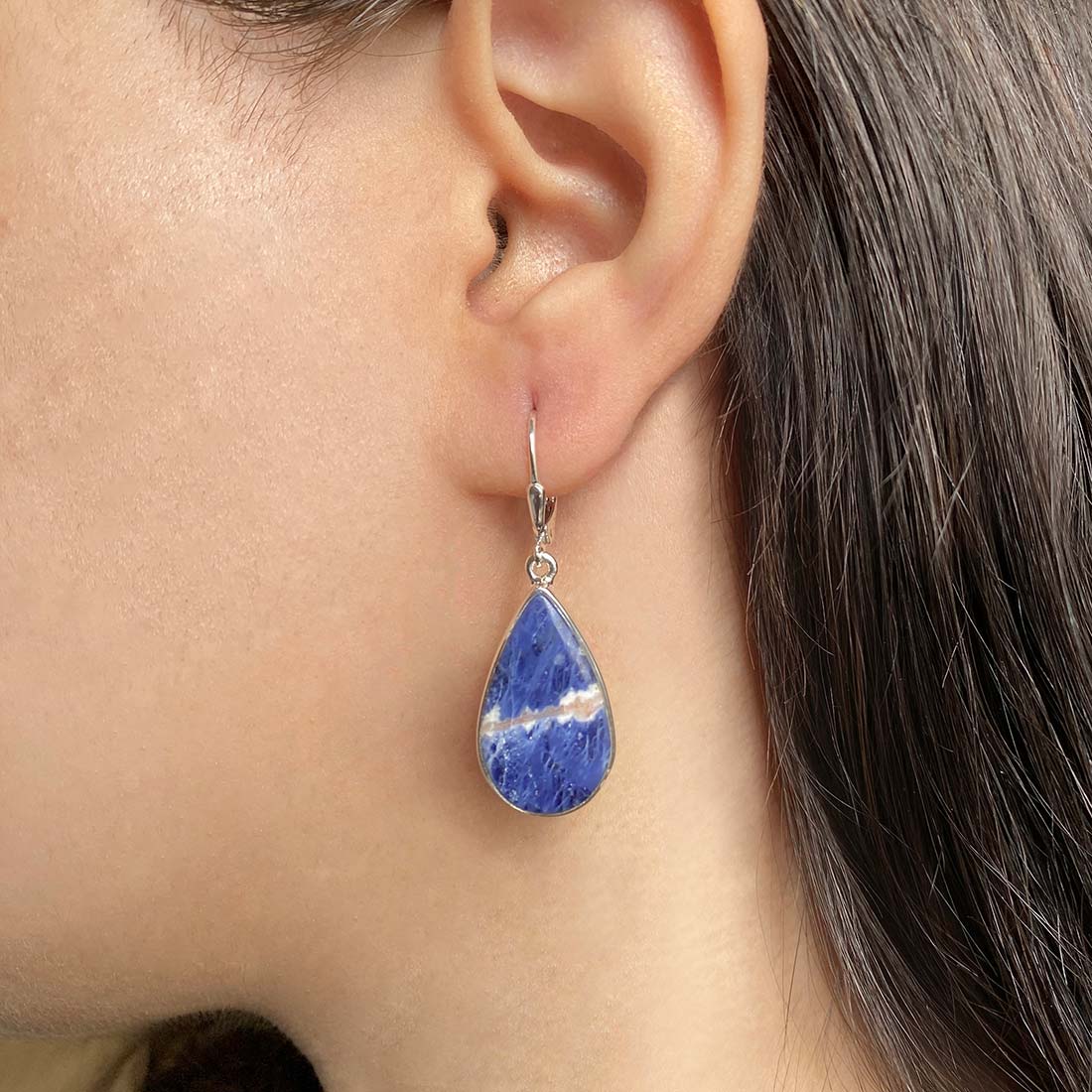 Sodalite Earring-(SDL-E-22.)