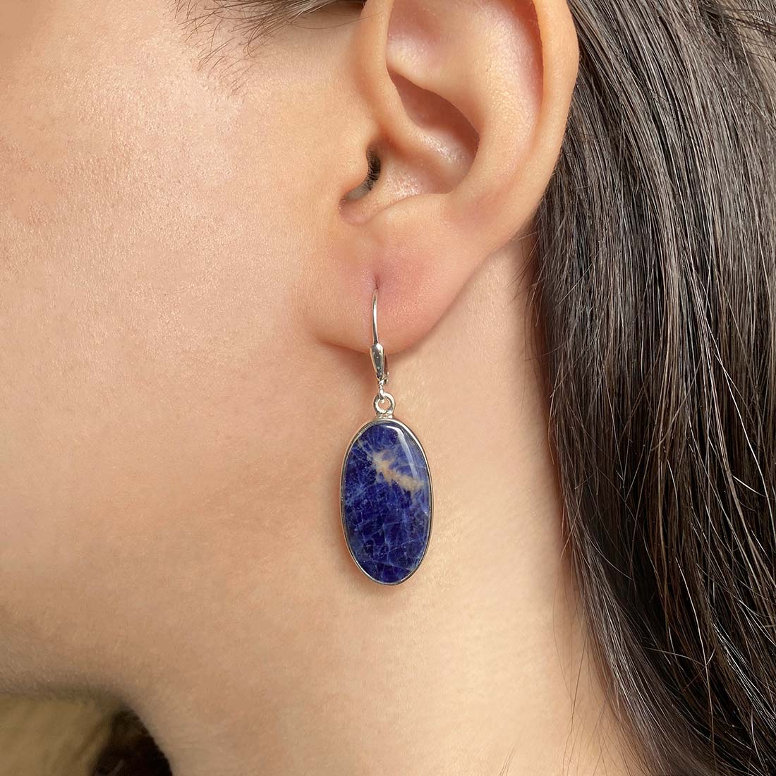 Sodalite Earring-(SDL-E-26.)