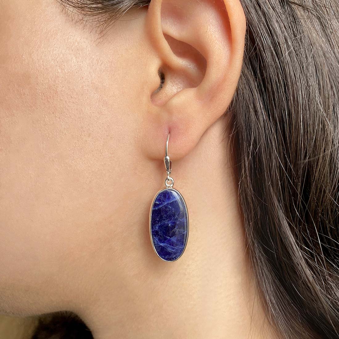 Sodalite Earring-(SDL-E-28.)